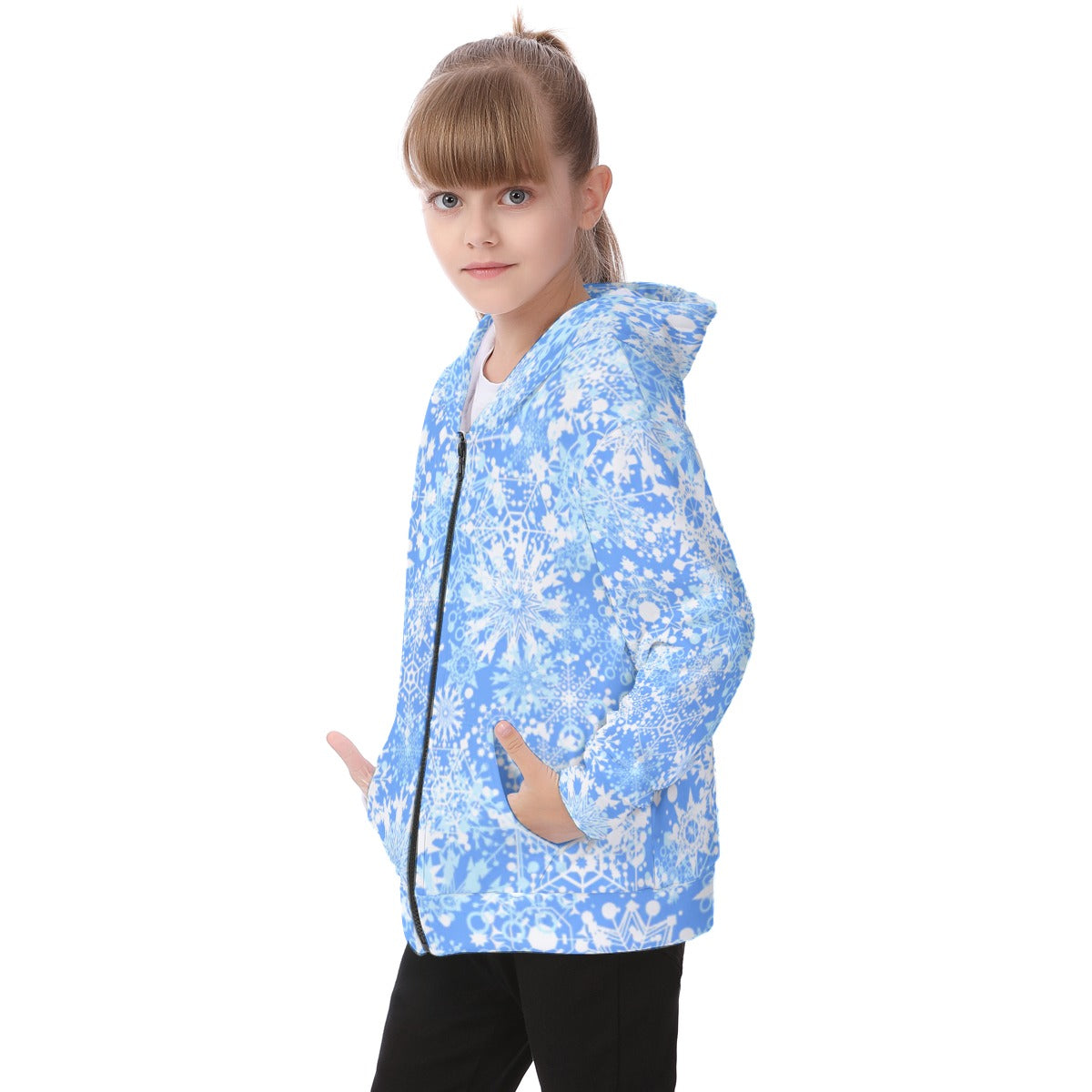 Kid's Winter Wonderland Heavy Fleece Zip Up Hoodie
