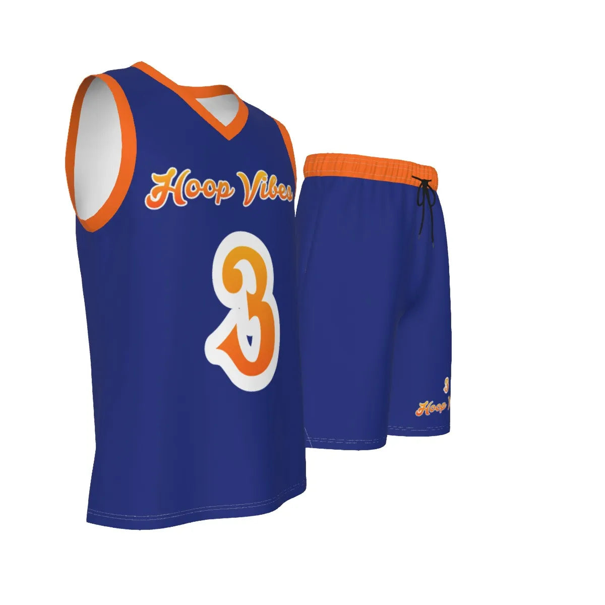 Hoop Vibes #3 Men's V Neck Basketball Suit