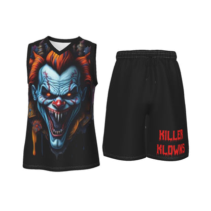 Killer Klowns Men's V Neck Basketball Suit