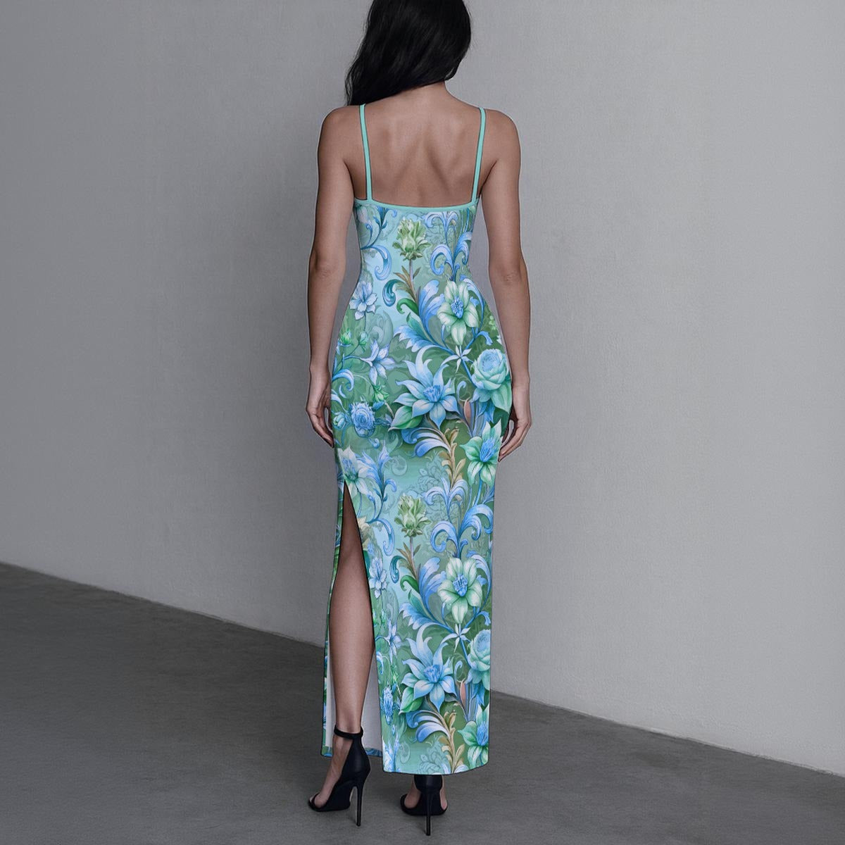 Women's Beatiful Garden Long Dress With Slit