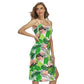 Tropic Summer Vibes Back Cross Cami Dress