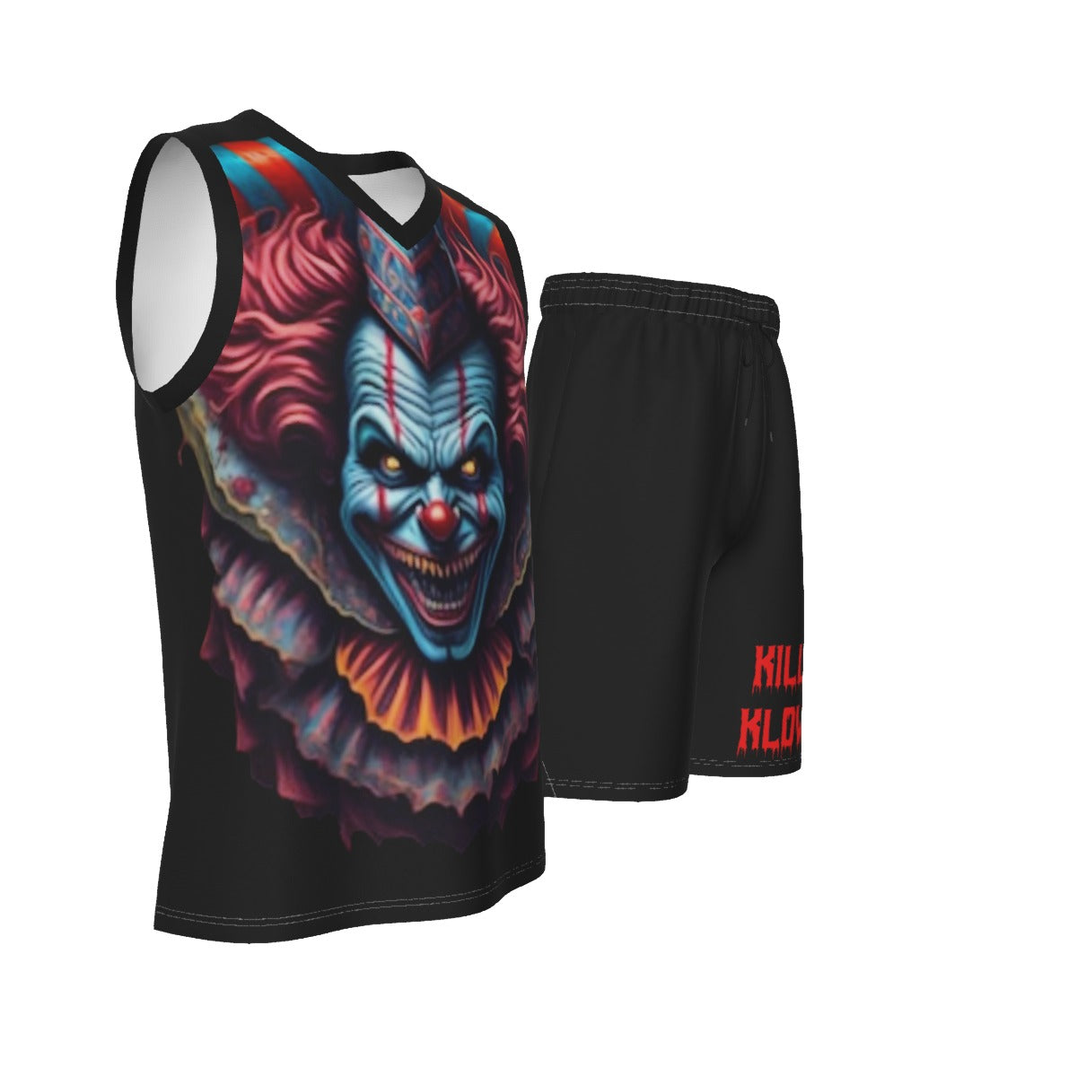 Killer Klowns Men's V Neck Basketball Suit