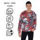 Men's Skulls & Roses Thicken Sweater