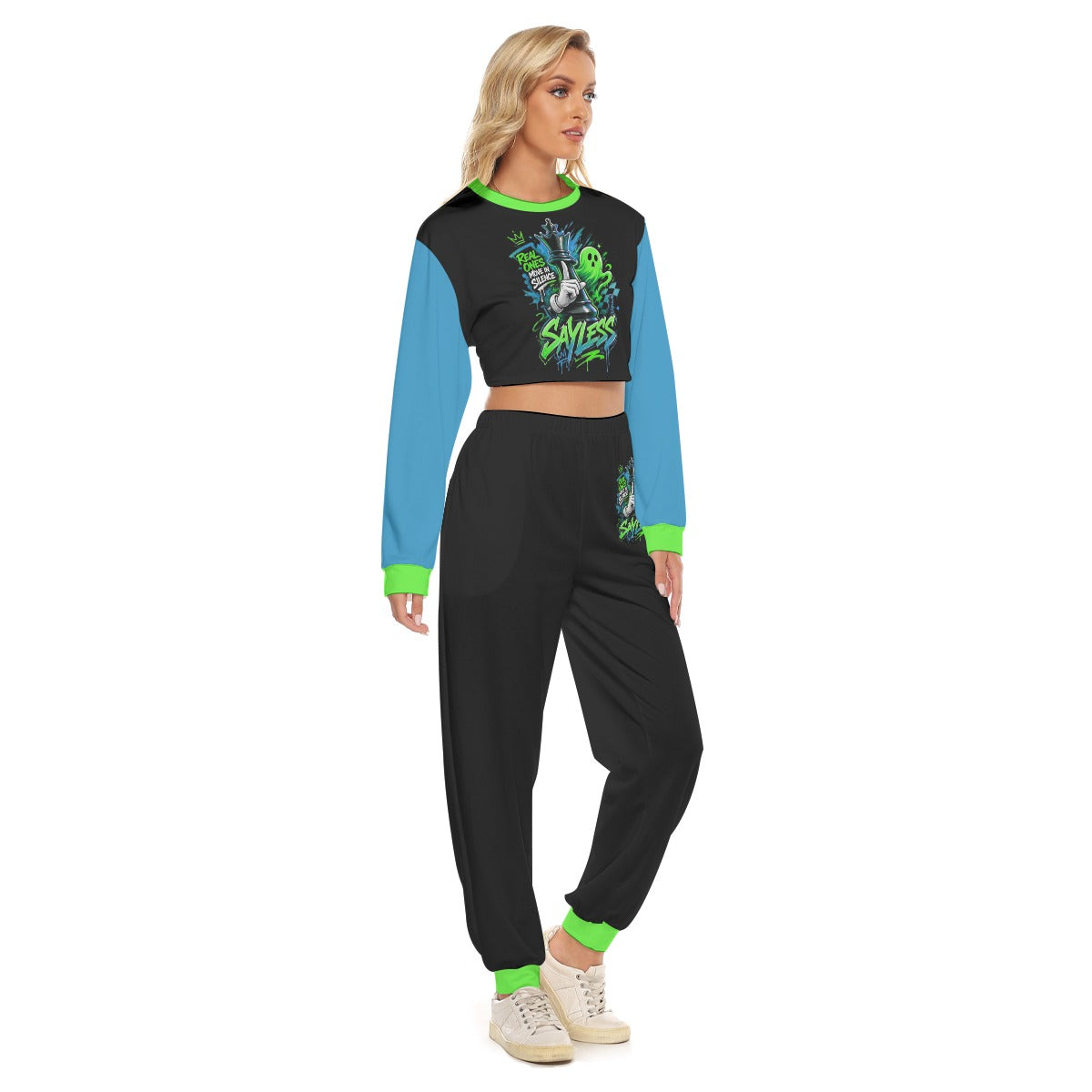 Women's Sayless Crop Sweatshirt Suit