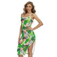 Tropic Summer Vibes Back Cross Cami Dress