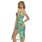 Tropic Summer Vibes Back Cross Cami Dress