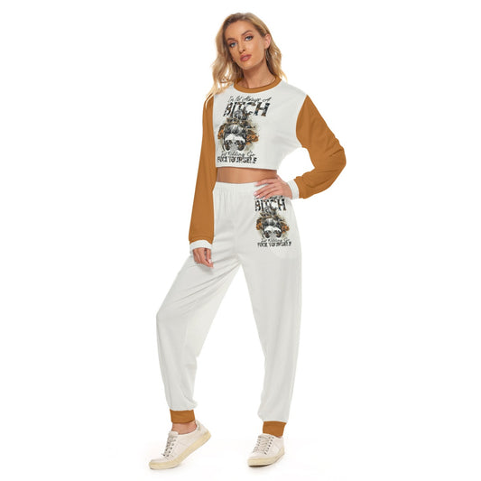 I'm Not Always A Bitch Women's Crop Sweatshirt Suit