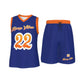 Hoop Vibes #22 Men's V Neck Basketball Suit