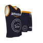 Navy Blue MCI 5 Amazon V Neck Basketball Suit