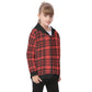 Kid's Plaid KMK Heavy Fleece Zip Up Hoodie