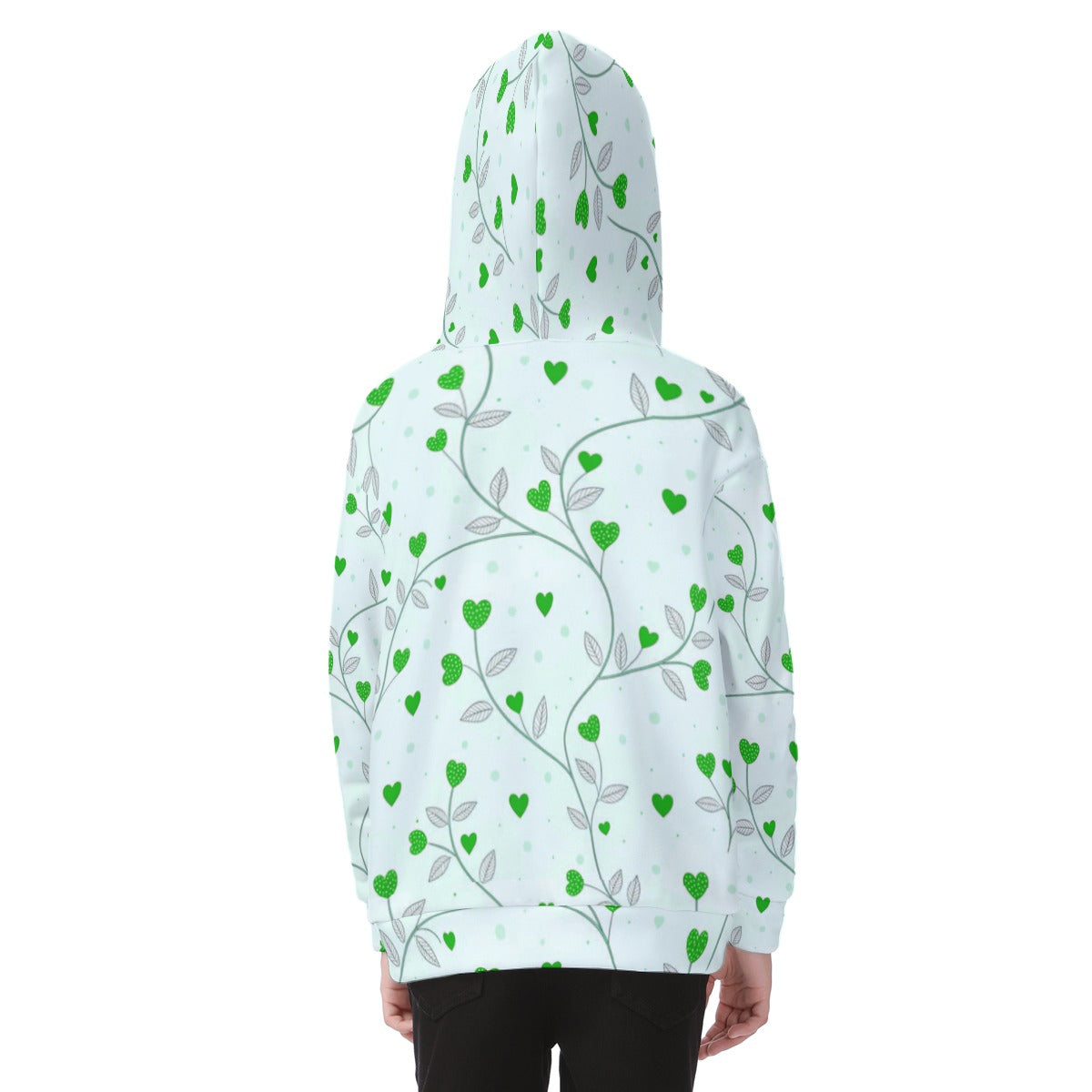 Kid's Queen Of Hearts Heavy Fleece Zip Up Hoodie