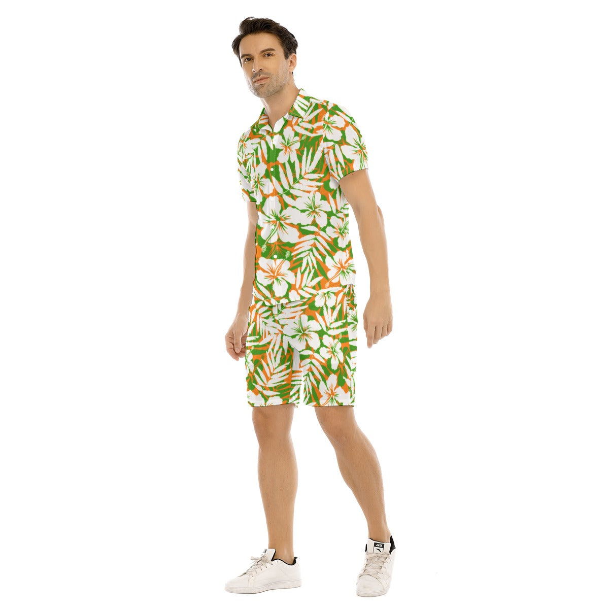 Men's Beach Vibes Short Sleeve Shirt Set