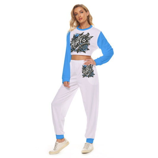 Love Hurts Women's Crop Sweatshirt Suit