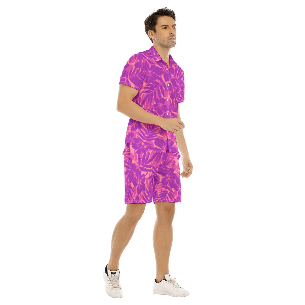 Men's Beach Vibes Short Sleeve Shirt Set