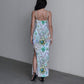 Women's Beatiful Garden Long Dress With Slit