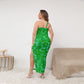 Women's Beach Vibes Oblique-Shoulder Exposure Dress With Side Split (Plus Size)