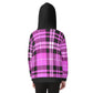 Kid's Plaid KMK Heavy Fleece Zip Up Hoodie