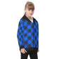 Kid's Plaid KMK Heavy Fleece Zip Up Hoodie