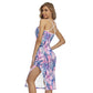 Tropic Summer Vibes Back Cross Cami Dress