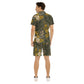 Men's Floral Short Sleeve Shirt Set