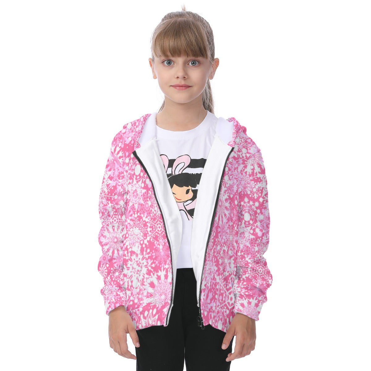 Kid's Winter Wonderland Heavy Fleece Zip Up Hoodie