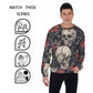 Men's Skulls & Roses Thicken Sweater