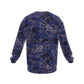 Vintage Japanese Men's Drop Shoulder Round Neck Long-Sleeved Sweatshirt