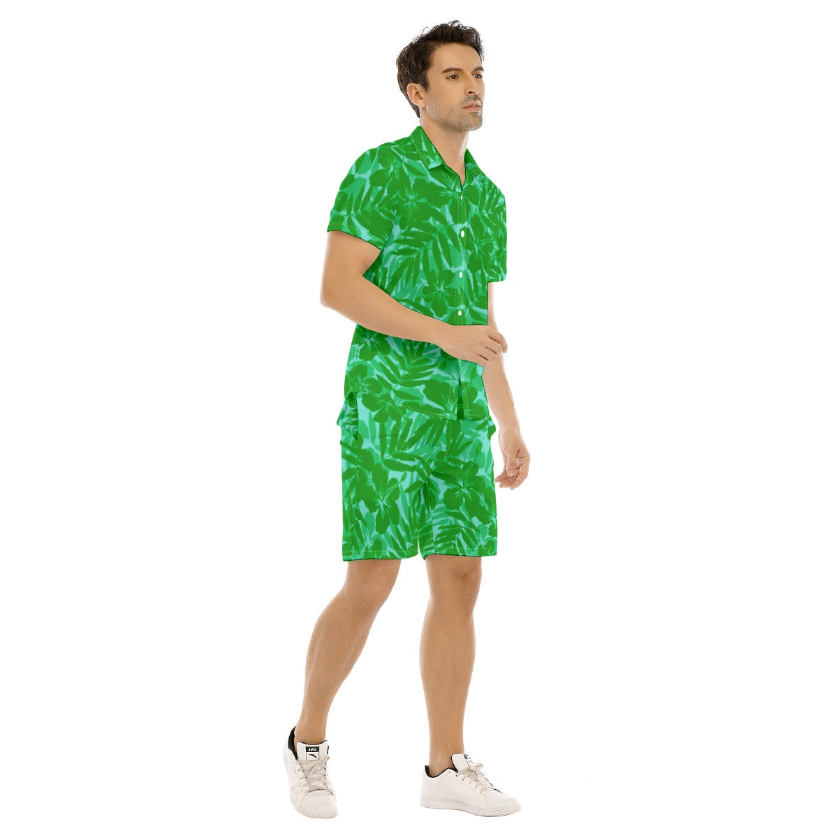 Men's Beach Vibes Short Sleeve Shirt Set