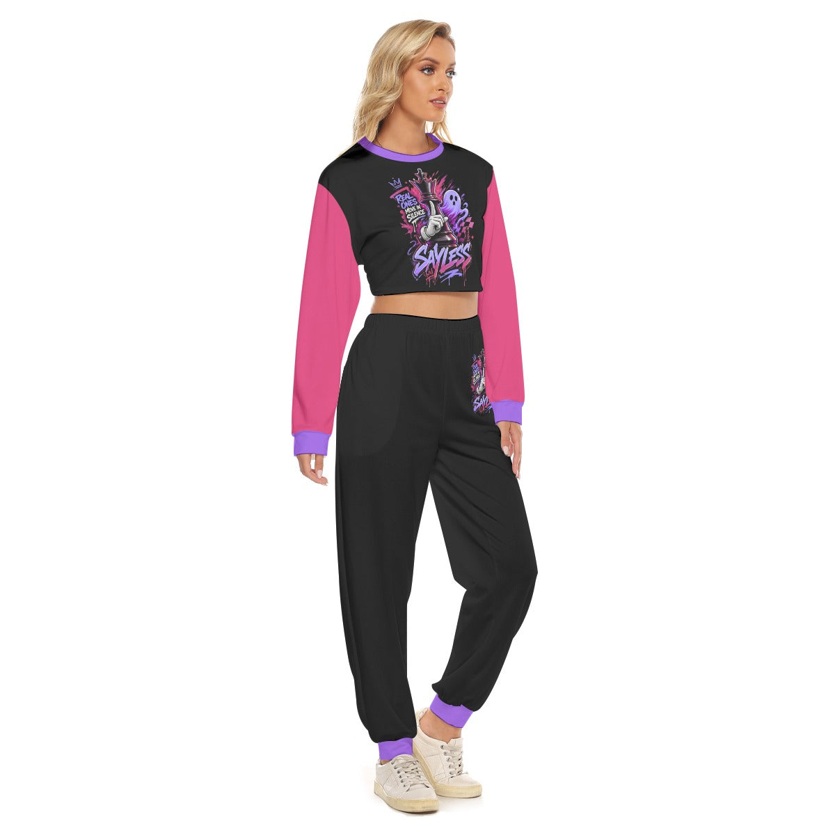 Women's Sayless Crop Sweatshirt Suit