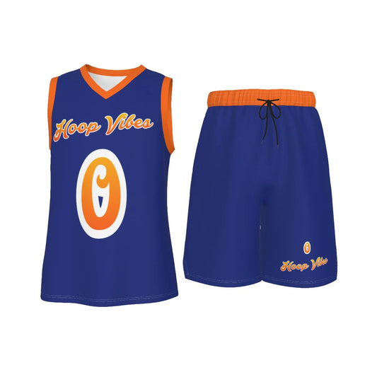 Hoop Vibes #0 Men's V Neck Basketball Suit