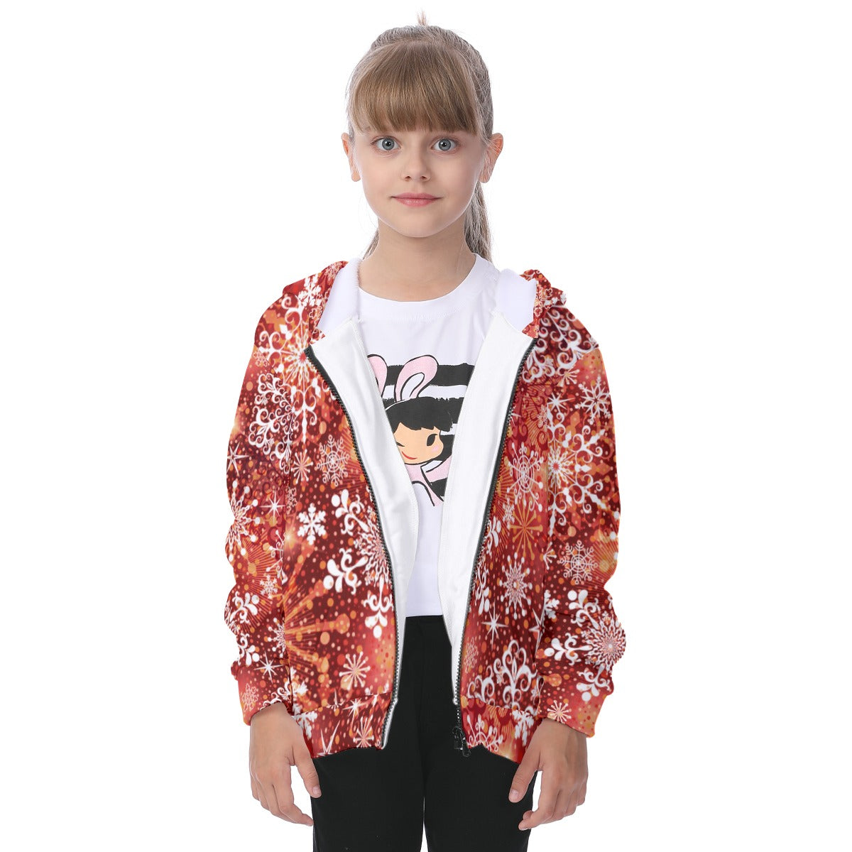 Kid's Winter Wonderland Heavy Fleece Zip Up Hoodie