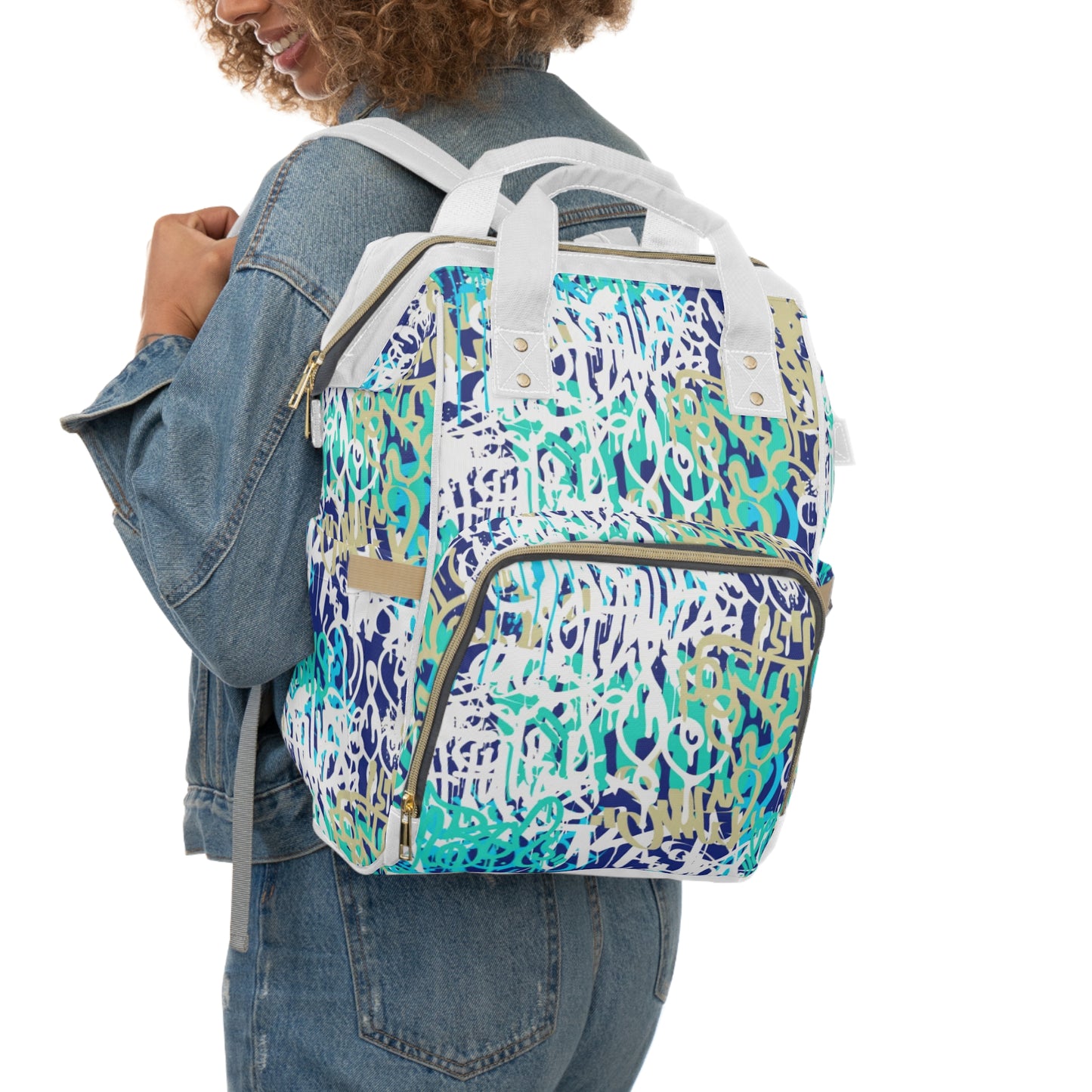 Graffiti Style Multifunctional Backpack