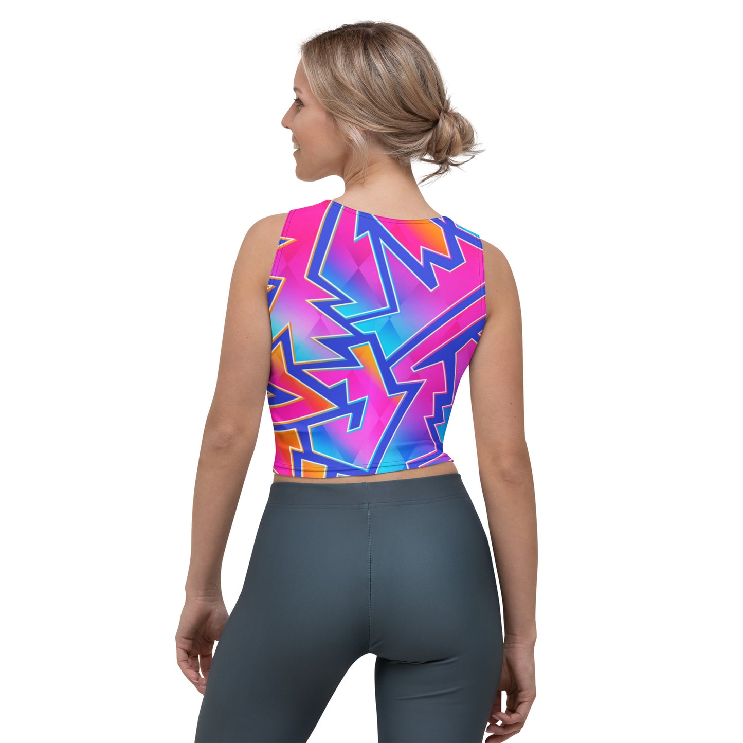 Bright Geometric Crop Top