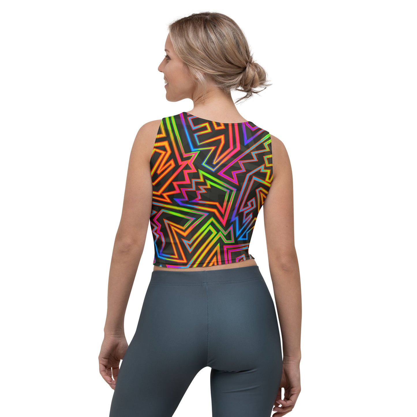 Bright Geometric Crop Top