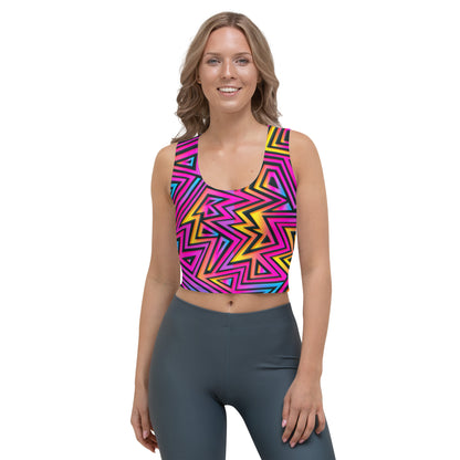 Bright Geometric Crop Top