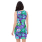 Tropical Flowers & Palm Leaves Dress