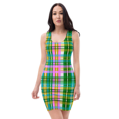 Cute Colorful Plaid Dress