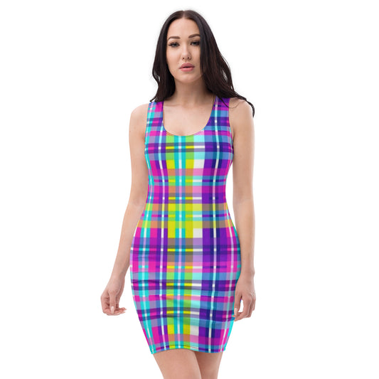 Cute Colorful Plaid Dress