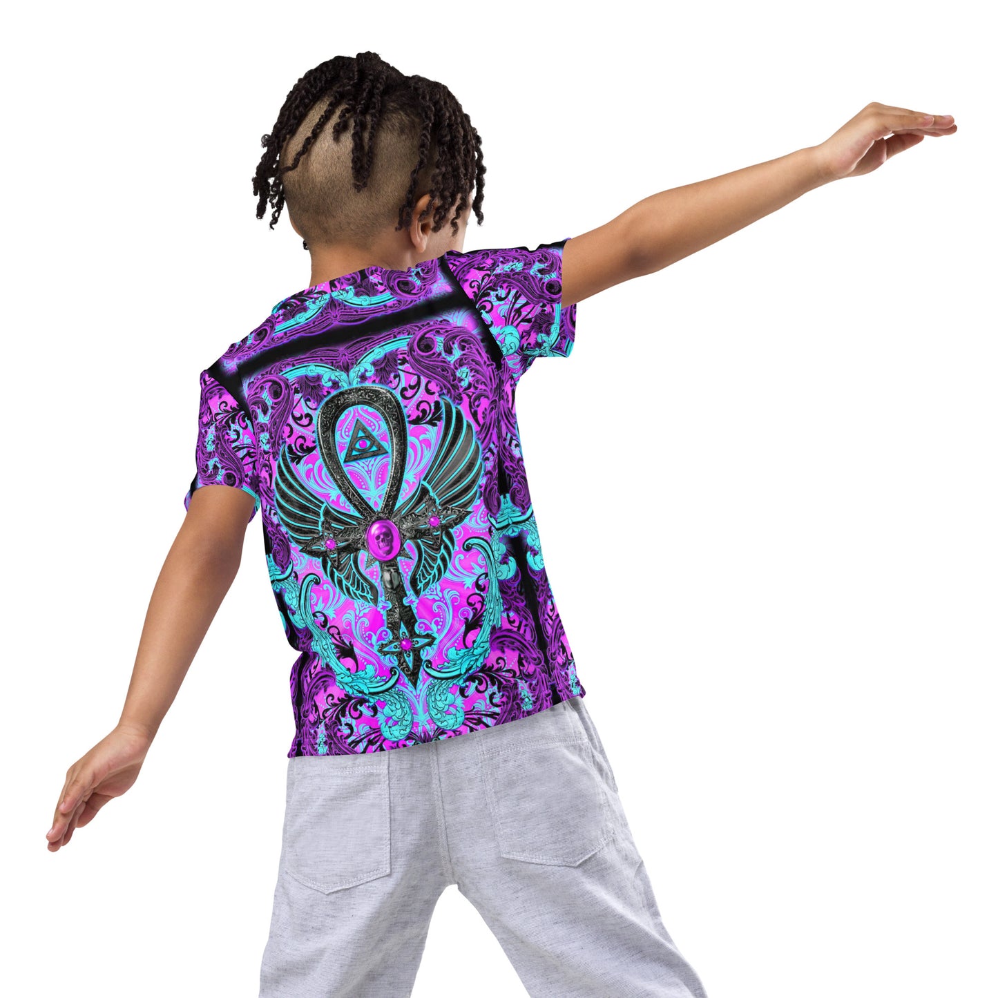 Kid's Egyptian Ankh crew neck t-shirt