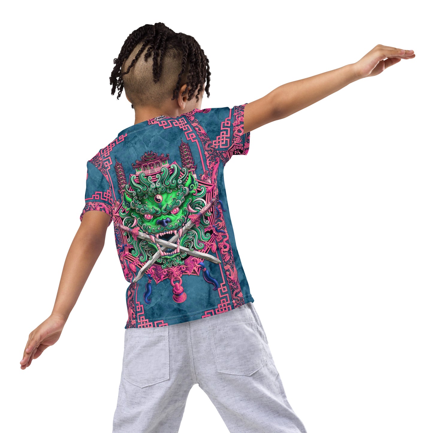 Kids Chinese Dragon crew neck t-shirt