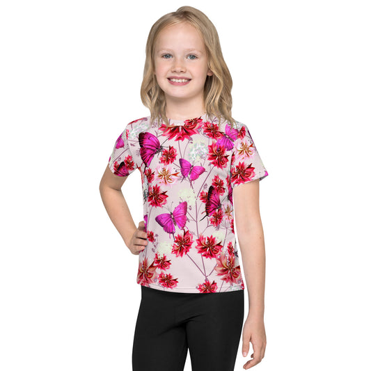 Beautiful Cornflowers and Butterflies Kids T-shirt