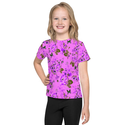 Butterflies and Roses Kids T-shirt