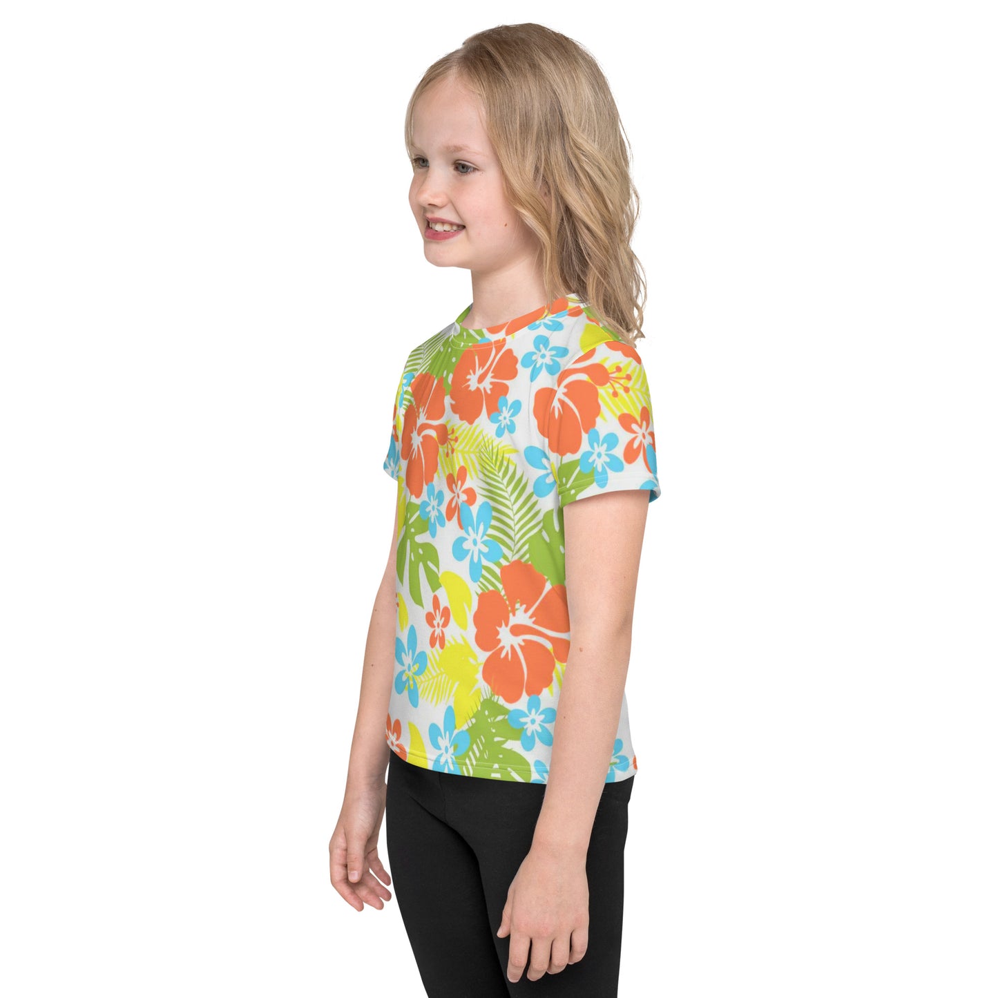 Tropical Hawaiian Flowers Kids T-shirt