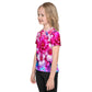 Kids Colorful Flowers crew neck t-shirt