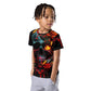 Kids Skulls and Roses crew neck t-shirt