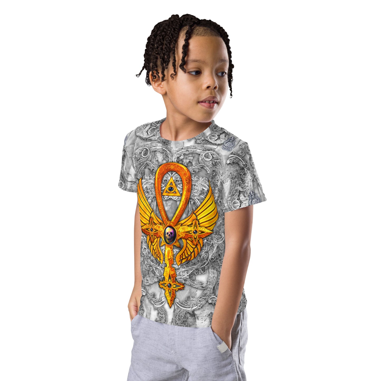 Kid's Egyptian Ankh crew neck t-shirt