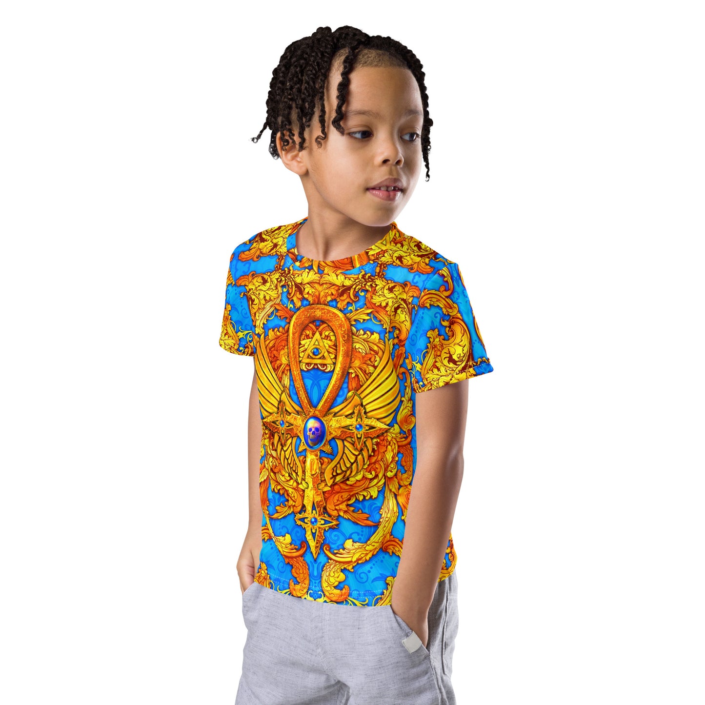 Kid's Egyptian Ankh crew neck t-shirt