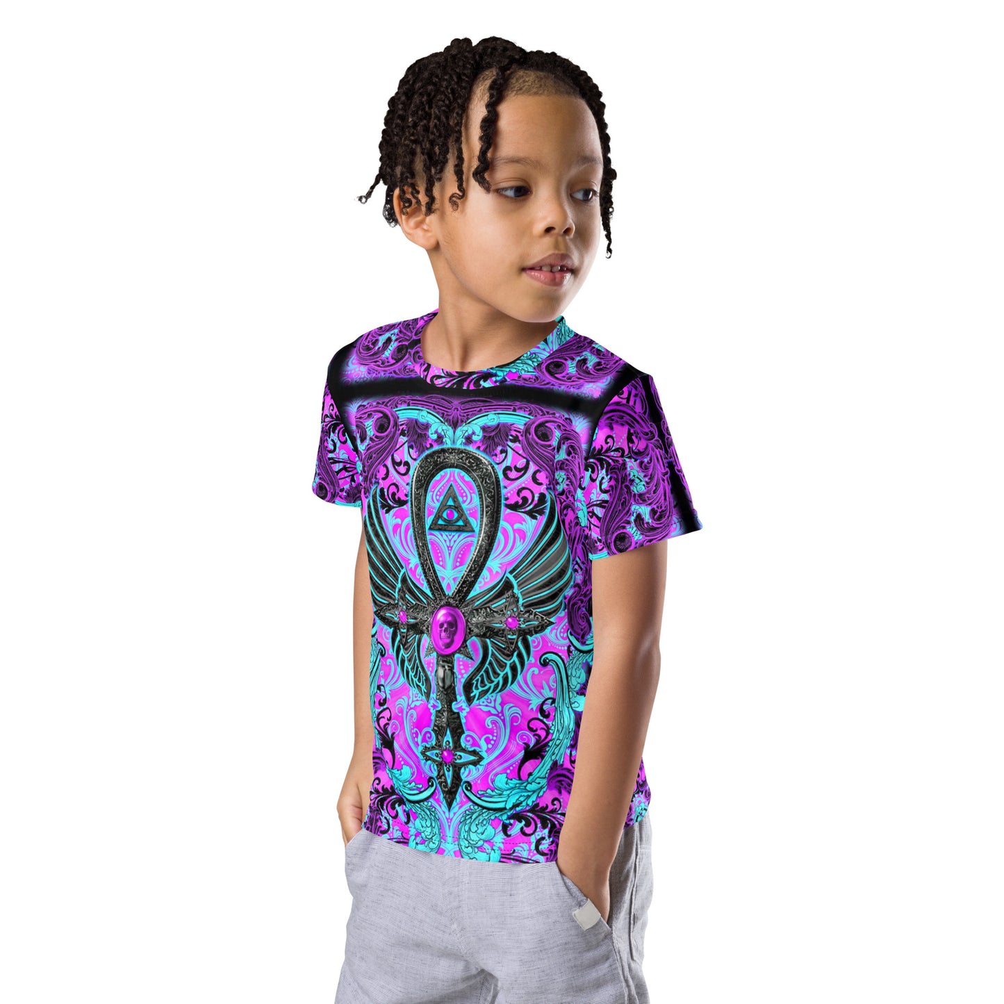 Kid's Egyptian Ankh crew neck t-shirt