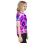 Kids Colorful Flowers crew neck t-shirt