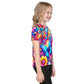 Kids Colorful Flowers crew neck t-shirt